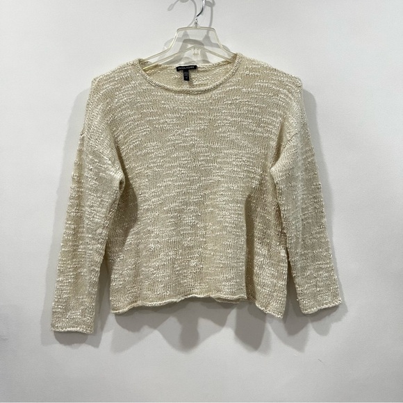 Eileen Fisher Sweaters - Eileen Fisher Mohair Tencel Lyocell Polyamide Size Small Petite Cream Sweater